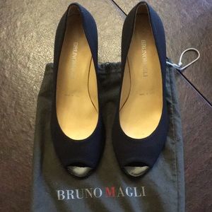 Bruno Magli shoes -Size 8 -Black-peep toe